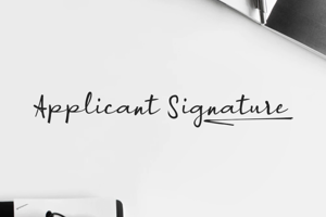 a Applicant Signature