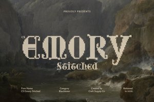 Related font CS Emory Stitched