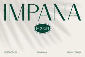 Related font Impana Rough