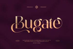 Related font Bugate