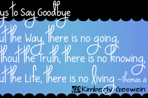 KG Ways to Say Goodbye