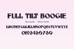 Related font Full Tilt Boogie