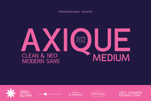 Related font Axique Medium