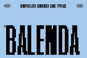 Related font CS Balenda Semipixel