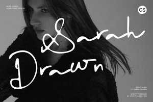 Related font CS Sarah Drawn