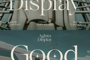 Related font Agista Display