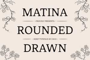 Related font Matina Rounded Drawn