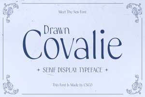 Related font Covalie Drawn