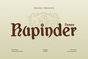 Related font CS Rupinder Drawn