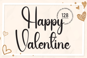 Related font Happy Valentine