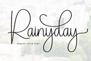 Related font Rainyday