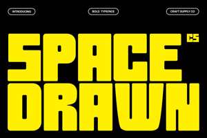 Related font CS Space Drawn