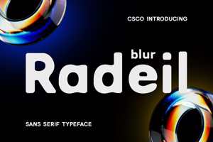 Related font Radeil Blur