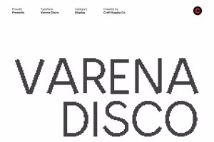 Related font Varena Disco