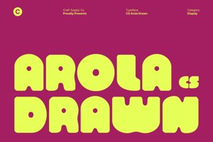 Related font CS Arola Drawn