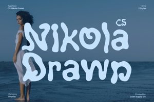 Related font CS Nikola Drawn