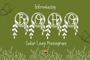 Related font Cedar Loop Monogram