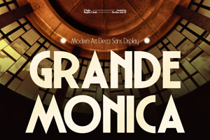 Related font GRANDE MONICA