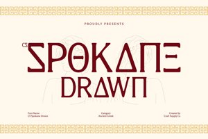 Related font CS Spokane Drawn