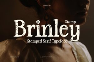 Related font CS Brinley Stamp