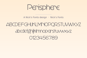 Related font Perisphere
