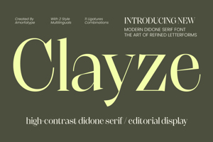Related font Clayze