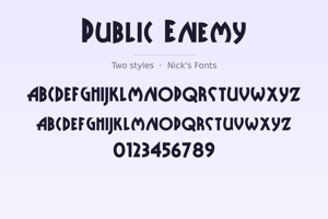 Related font Public Enemy