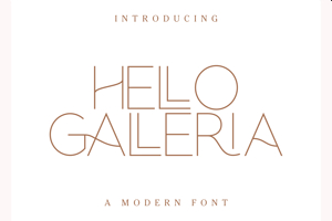 Hello Galleria Sans