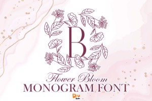 Flower Bloom Monogram