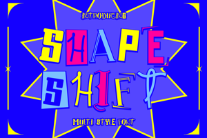 Related font Shape Shift One