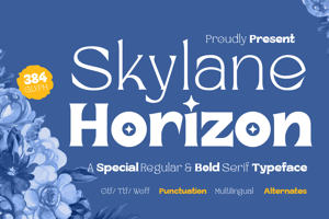 Related font Skylane Horizon