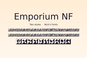Related font Emporium NF