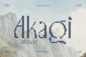 Related font CS Akagi Stitched