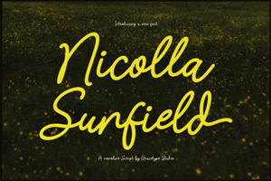 Related font Nicolla Sunfield