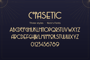 Related font Copasetic