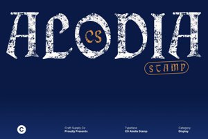 Related font CS Alodia Stamp