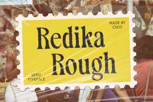 Related font Redika Rough