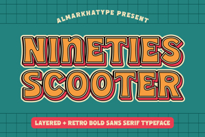 Related font 90's Scooter