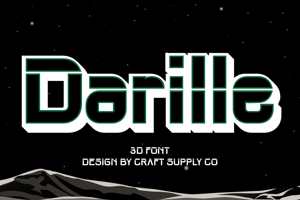 Related font Darille 3D
