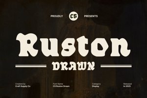 Related font CS Ruston Drawn