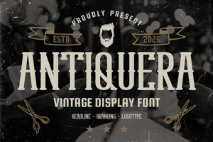 Related font Antiquera