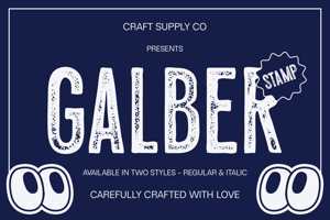 Related font Galber Stamp