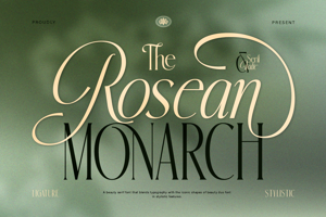 Related font Rosean Monarch