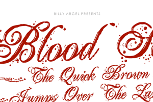 Blood Script Italic Personal Us