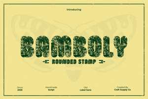 Related font Bamboly Rounded Stamp