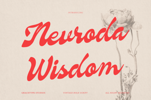 Related font Nevroda Wisdom