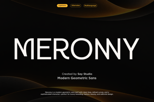 Related font Meronny