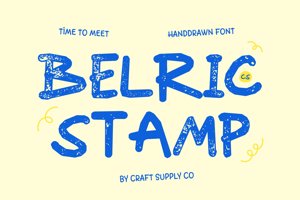 Related font CS Belric Stamp