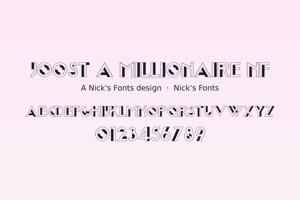 Related font Joost A Millionaire NF