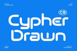 Related font CS Cypher Drawn